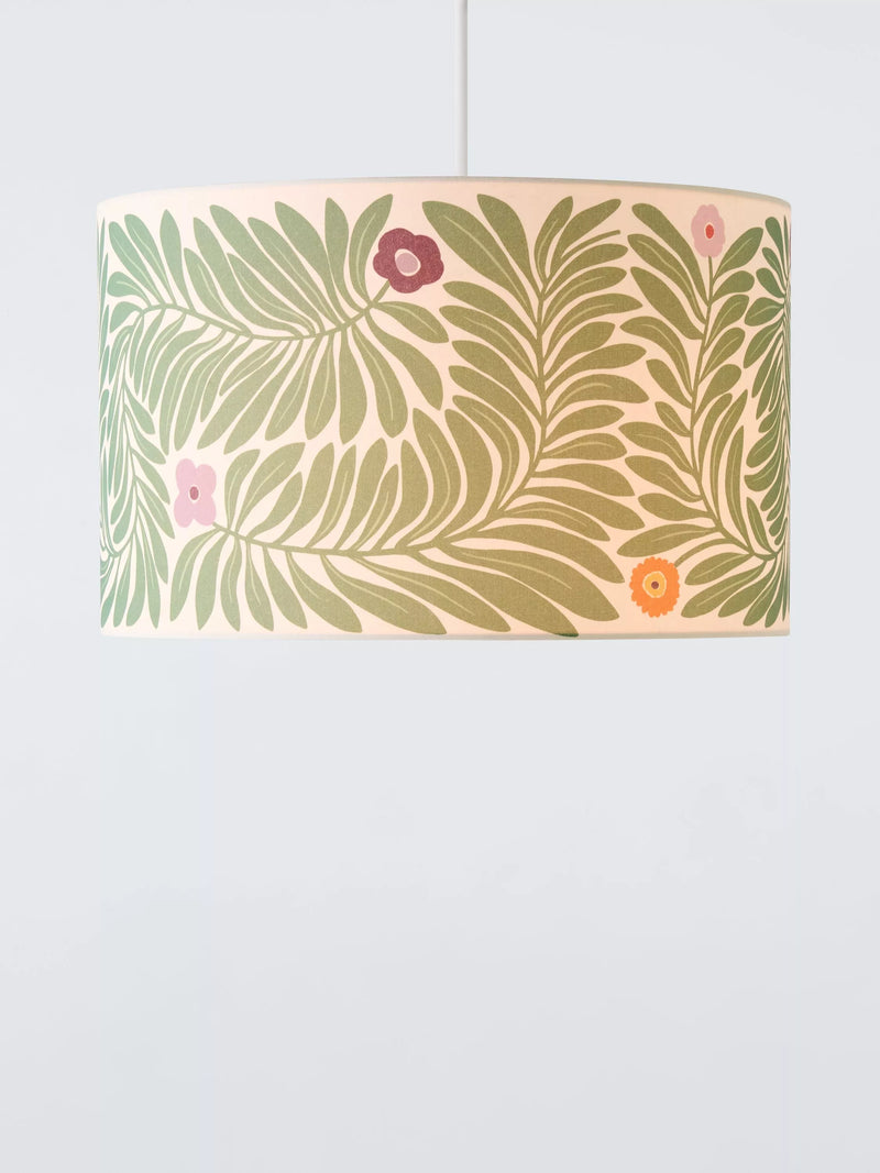 John Lewis drum lampshade Zinnia print 40cm - British product