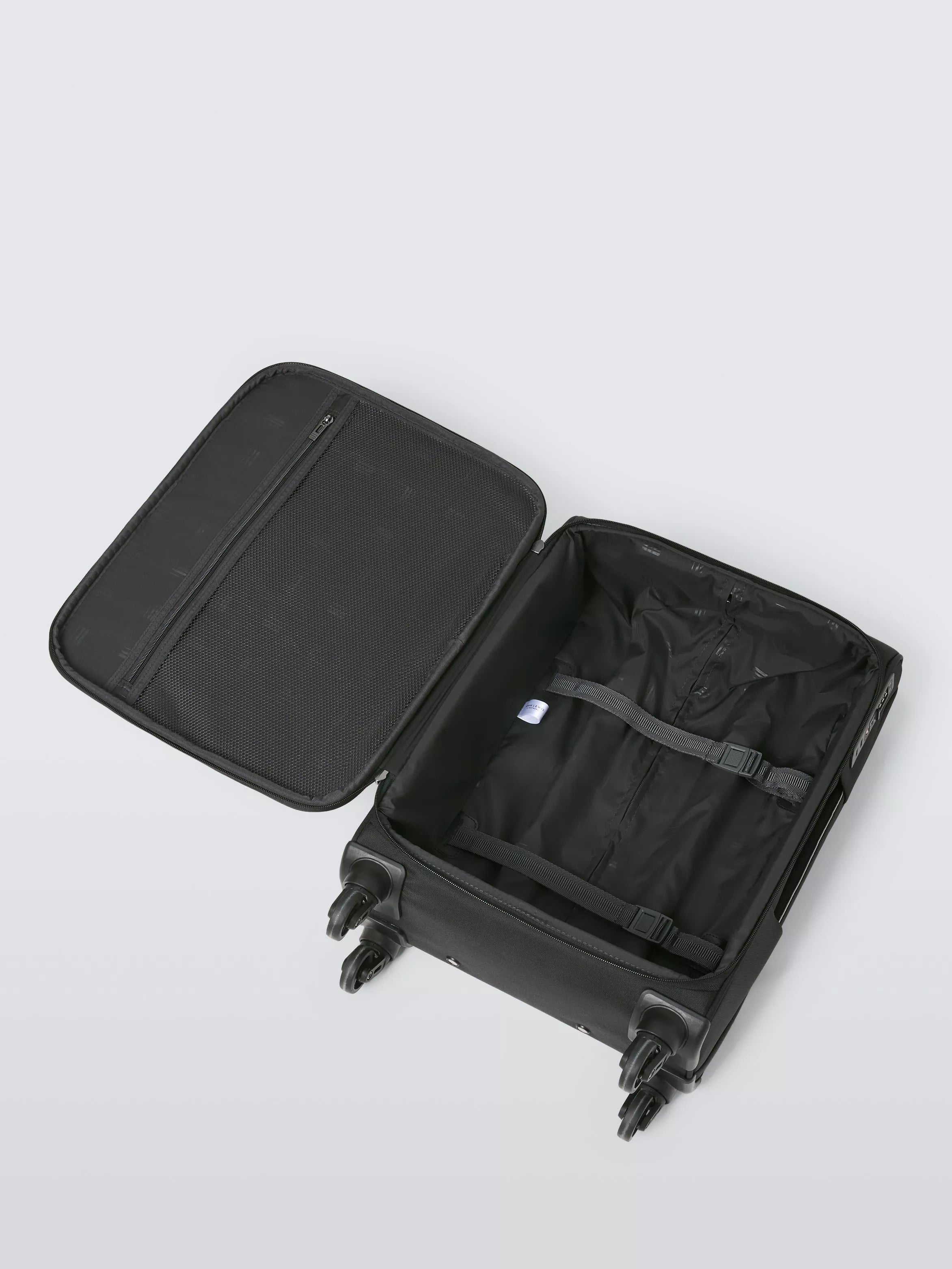 John Lewis Malta soft-sided cabin suitcase 35L black, UK version