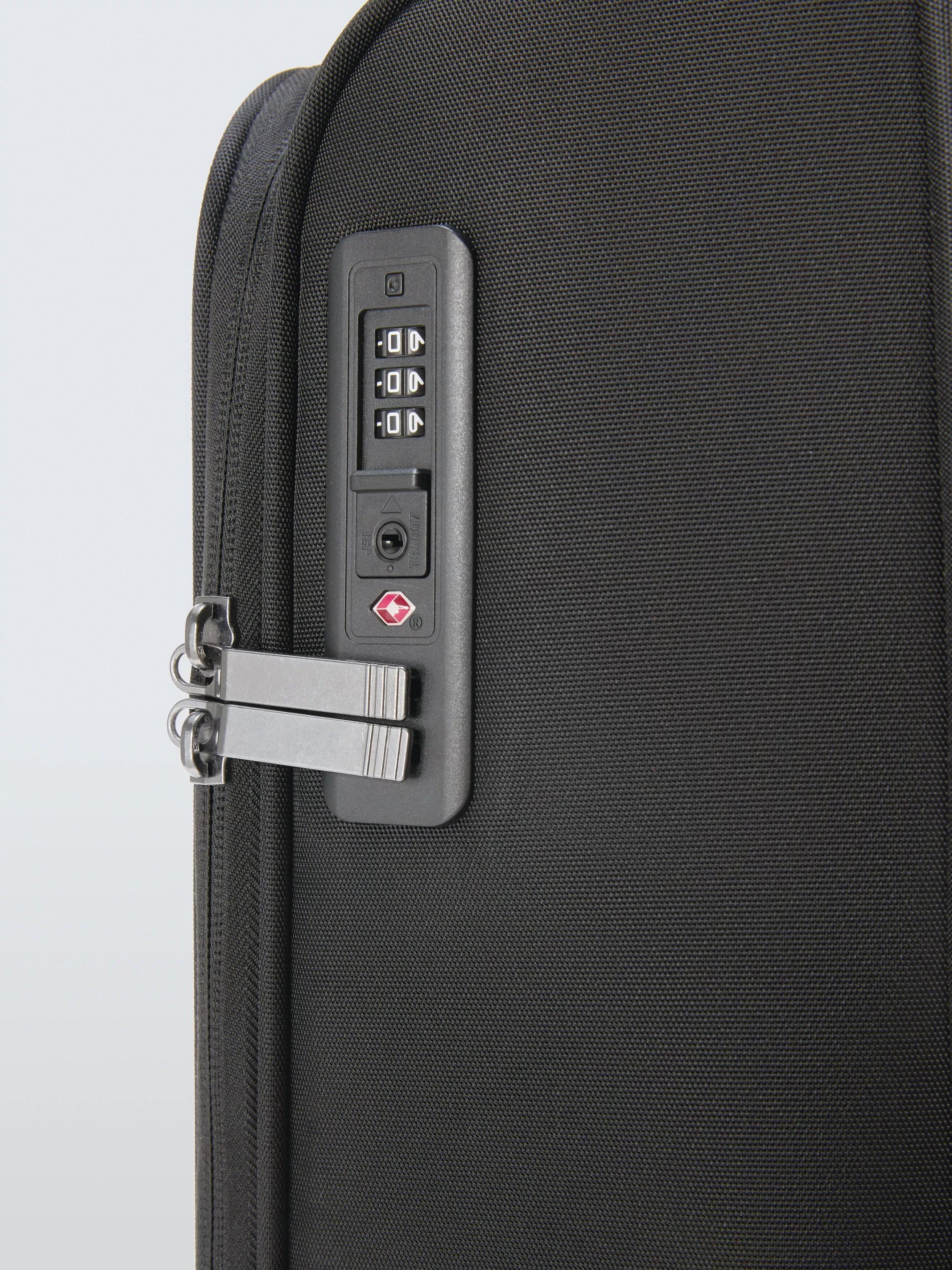 John Lewis Malta soft-sided cabin suitcase 35L black, UK version