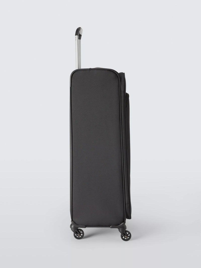 John Lewis Malta large soft-sided suitcase 87L black - British product