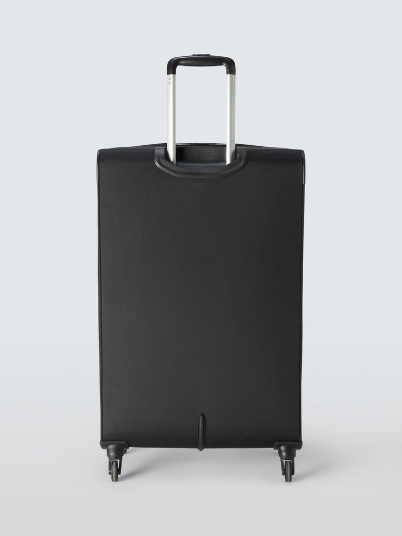 John Lewis Malta large soft-sided suitcase 87L black - British product