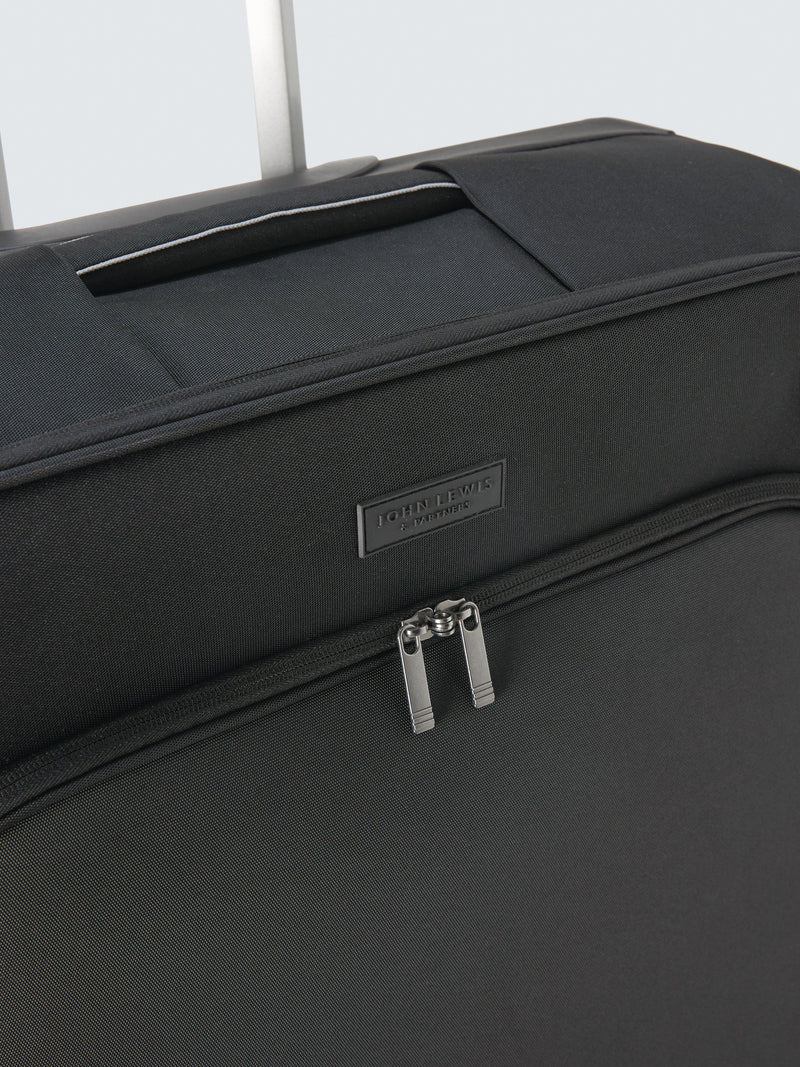 John Lewis Malta medium black suitcase 60L, UK version
