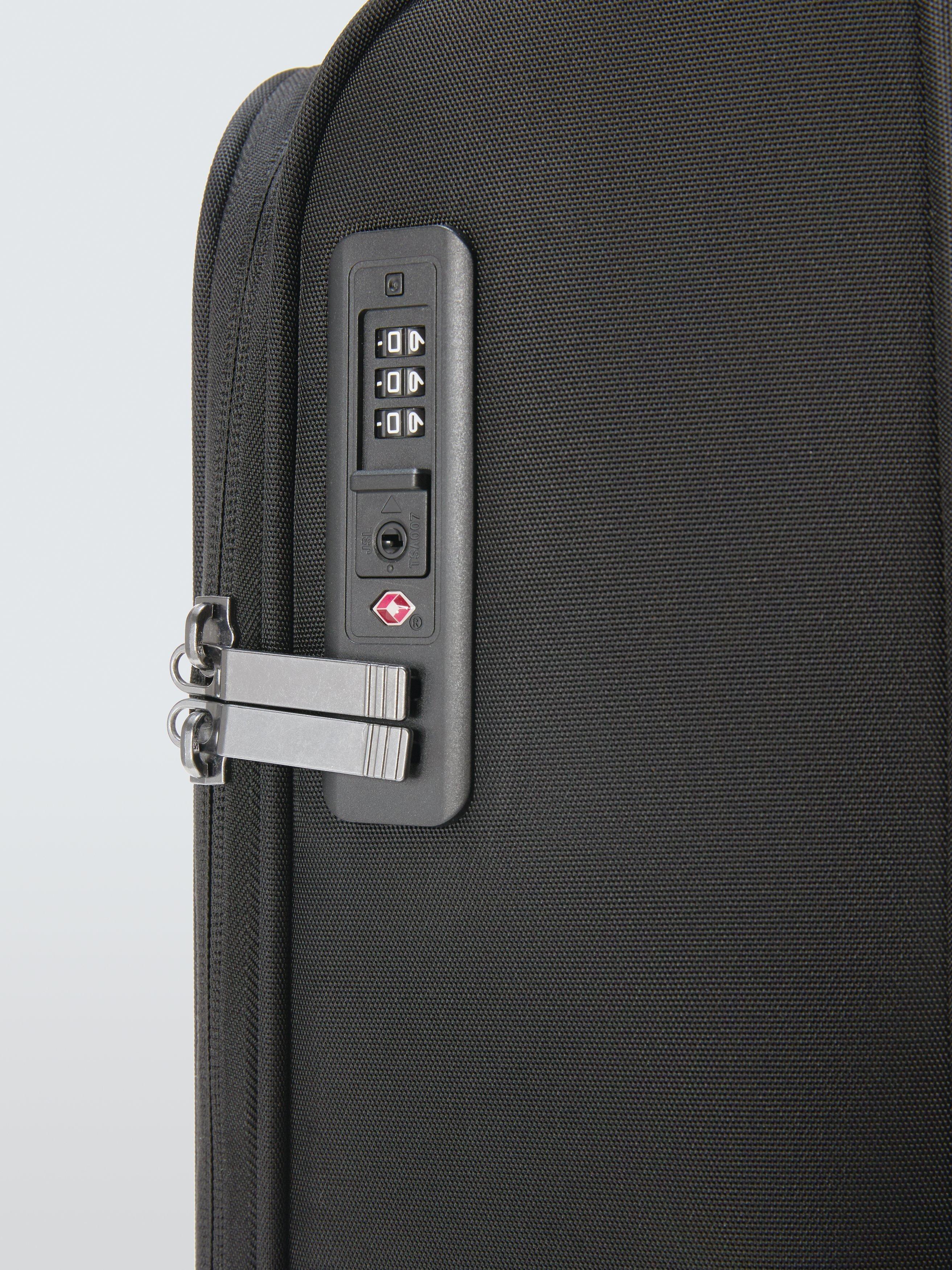 John Lewis Malta medium black suitcase 60L, UK version