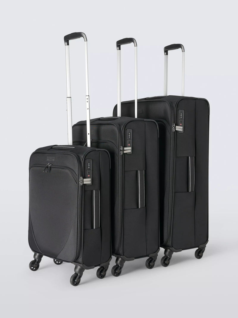 John Lewis Malta medium black suitcase 60L, UK version