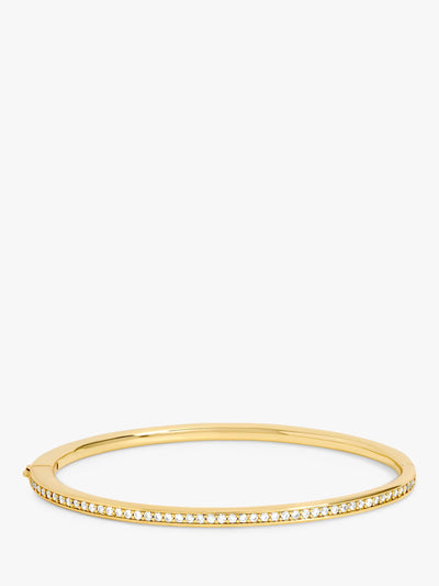 John Lewis 14kt Gullbelagt Pave Bangle med Glitrende Stener- Kjøp online hos McGrocer