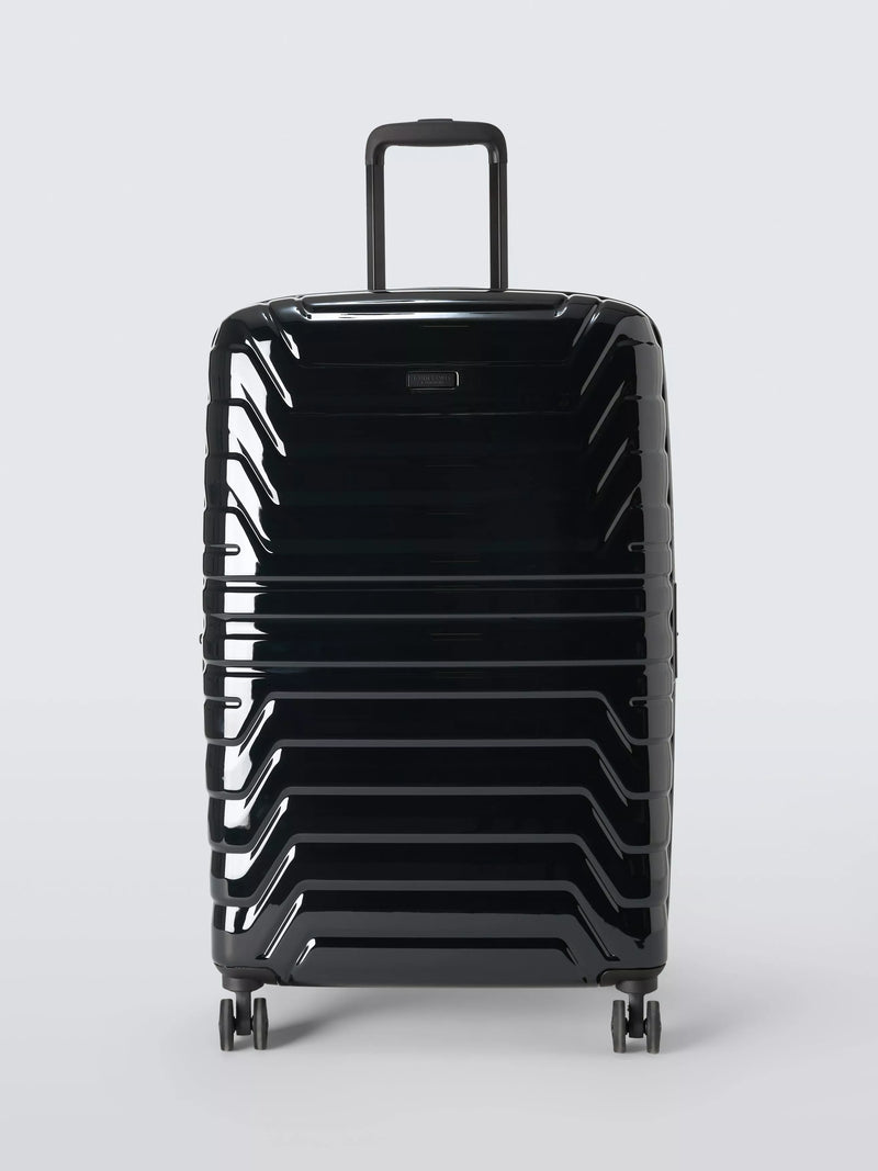 John Lewis Tulum 8-Wheel 72cm Hard Shell Expandable Large Suitcase, Black