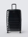John Lewis Tulum 8-Wheel 72cm Hard Shell Expandable Large Suitcase, Black