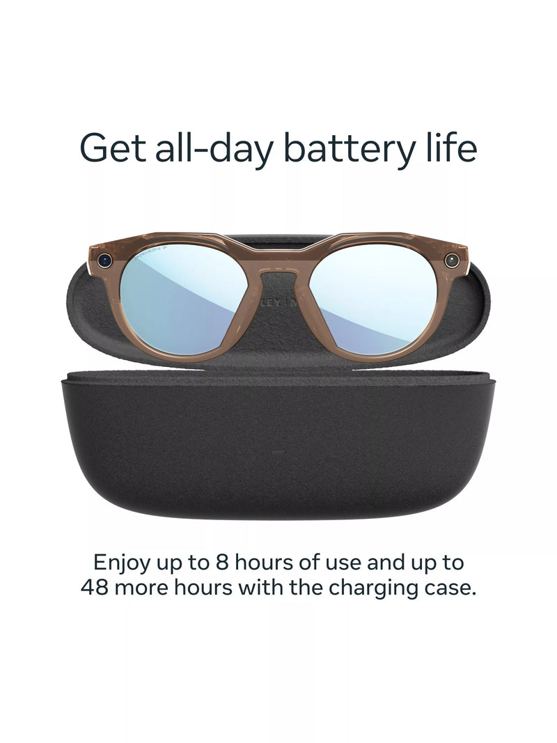 Oakley Meta HSTN Brown Smoke Prizm Polarized glasses - British product