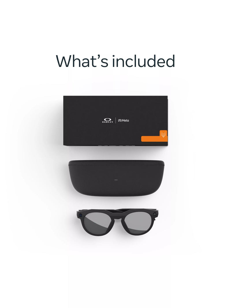 Oakley smart glasses black Prizm Black Polarized lenses, imported from the UK