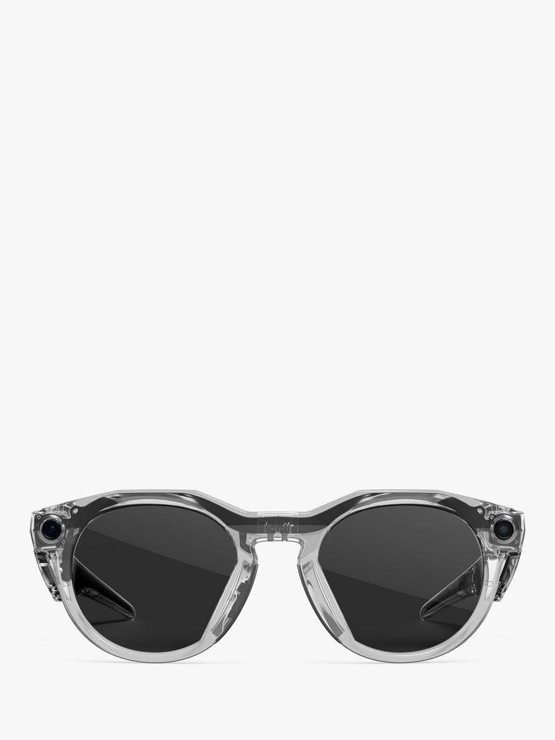 Oakley Meta HSTN clear frame smart glasses, imported from the UK