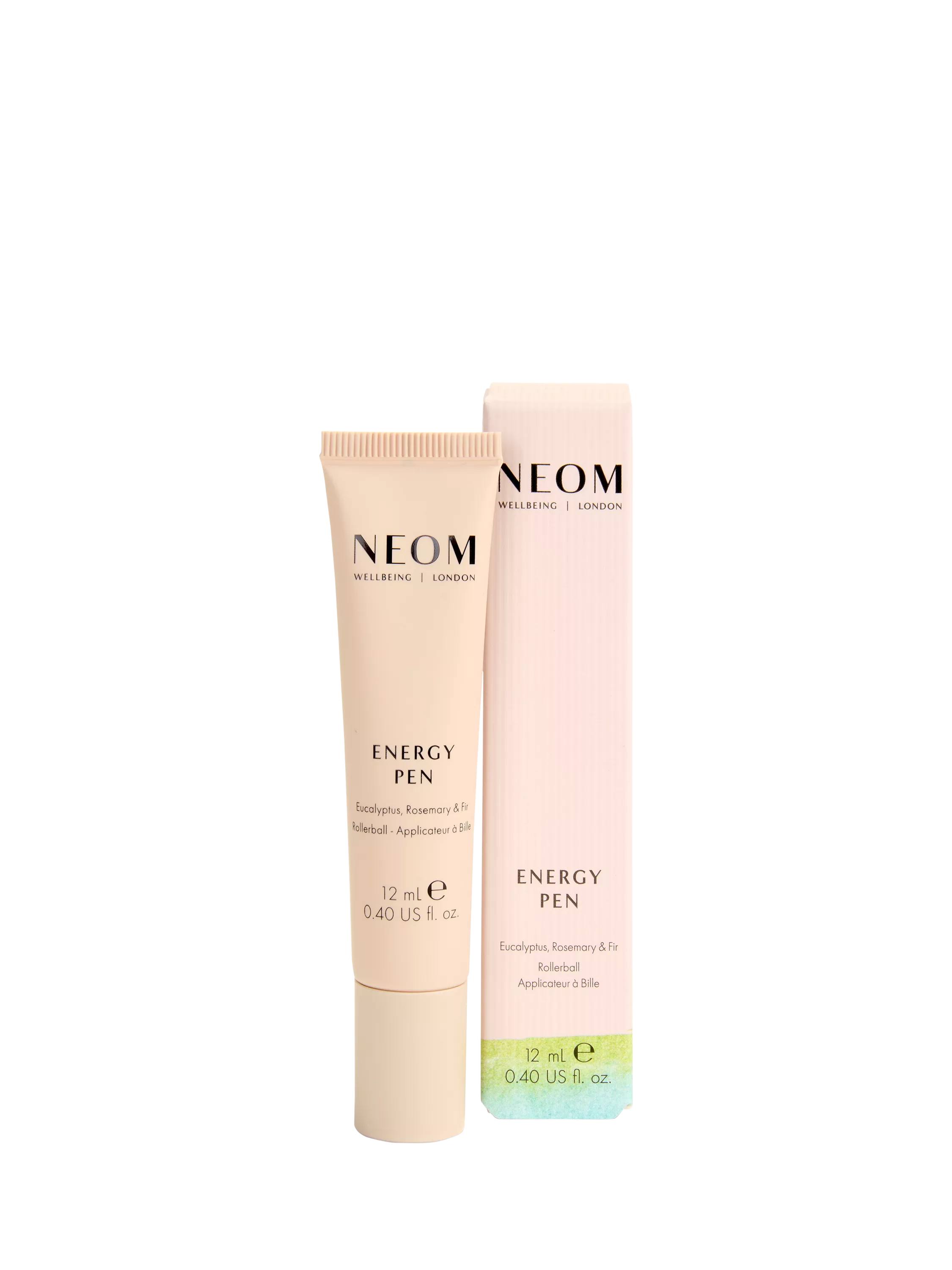 NEOM Energy Pen 12ml essential oil roll-on, imported from the UK