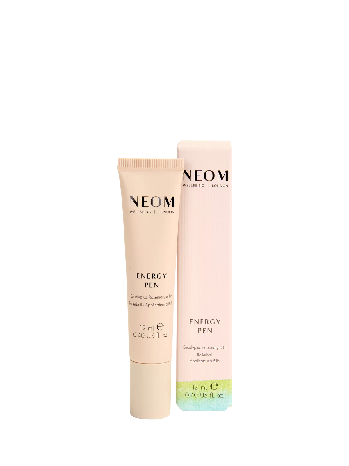 NEOM Energy Pen 12ml essential oil roll-on, imported from the UK