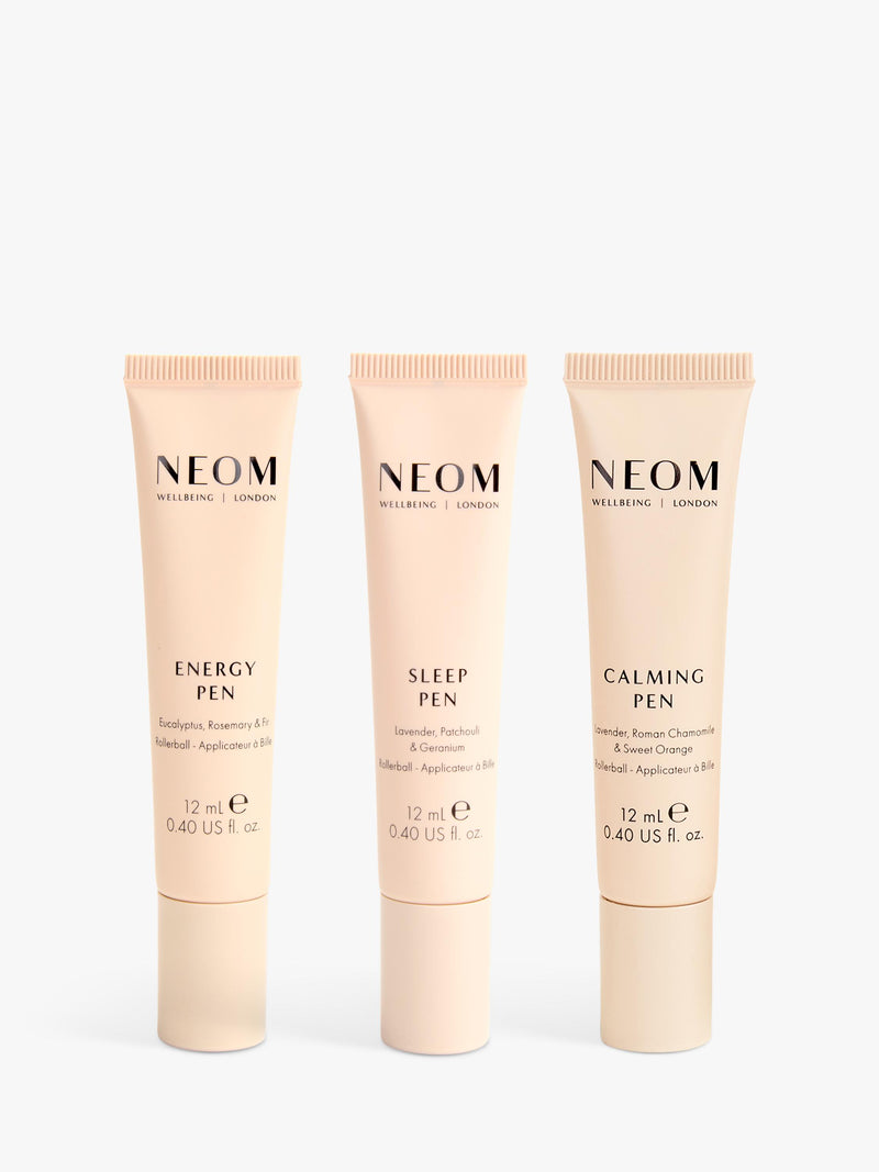 NEOM Wellbeing London gift set wellbeing pens 3x12ml, UK version