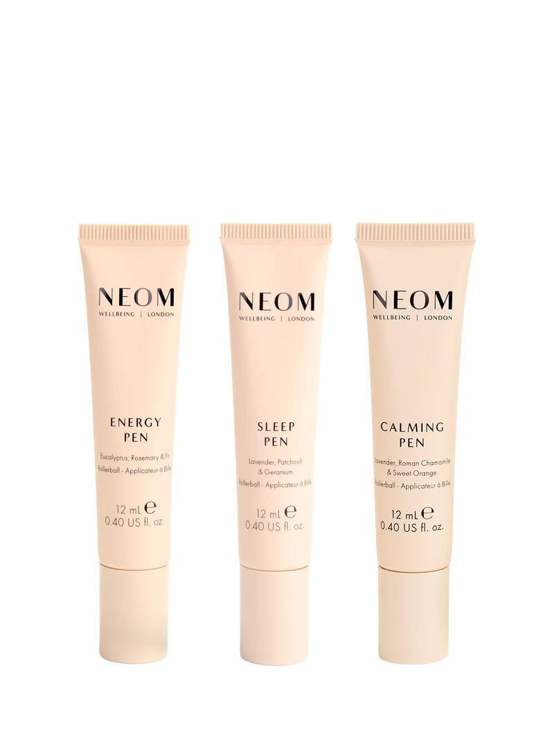 NEOM Wellbeing London gift set wellbeing pens 3x12ml, UK version