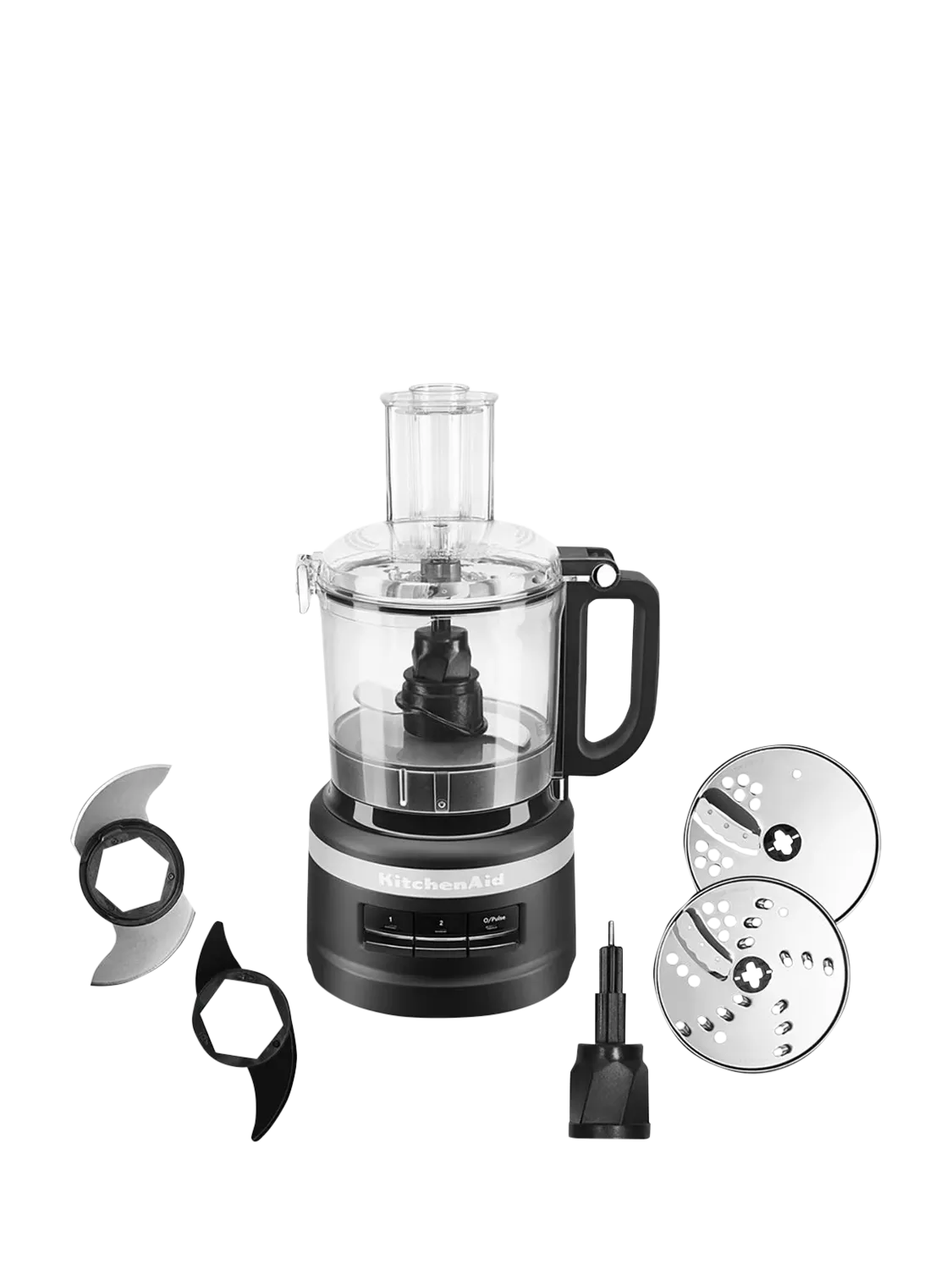 KitchenAid food processor matte black 1.7L, imported from the UK