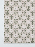John Lewis Aria Floral oilcloth tablecloth fabric natural 130cm (British brand)