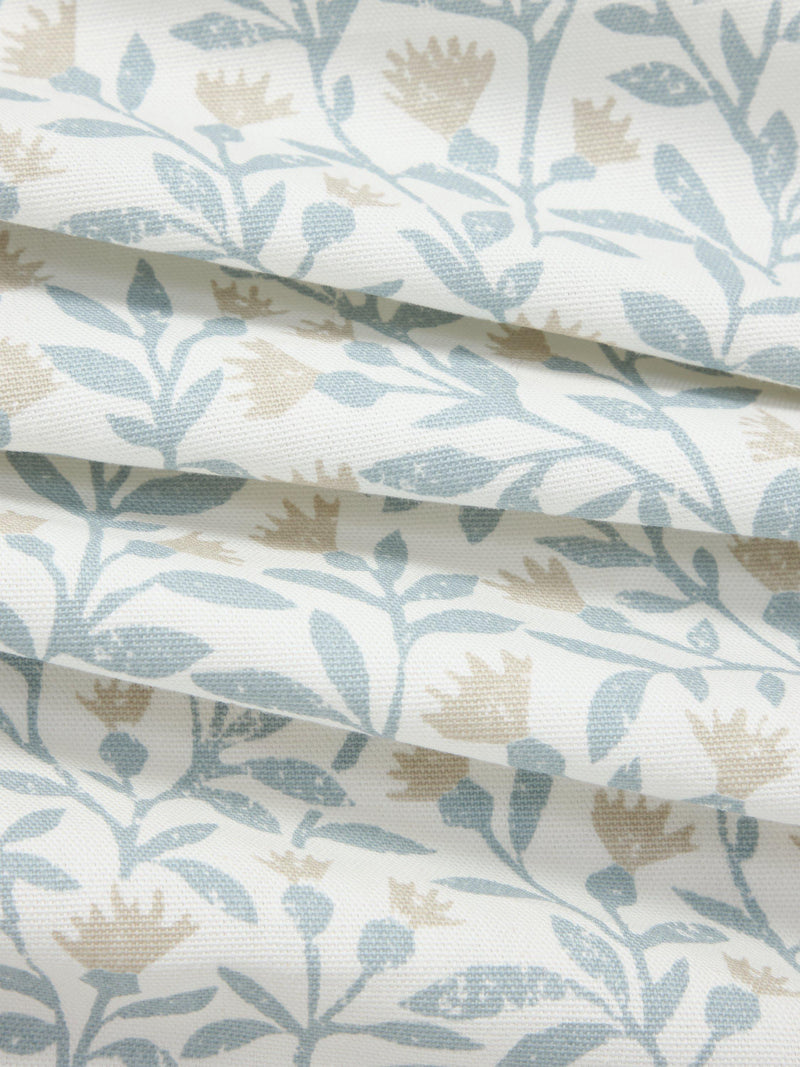 John Lewis Eloise oilcloth tablecloth fabric ice blue, UK version