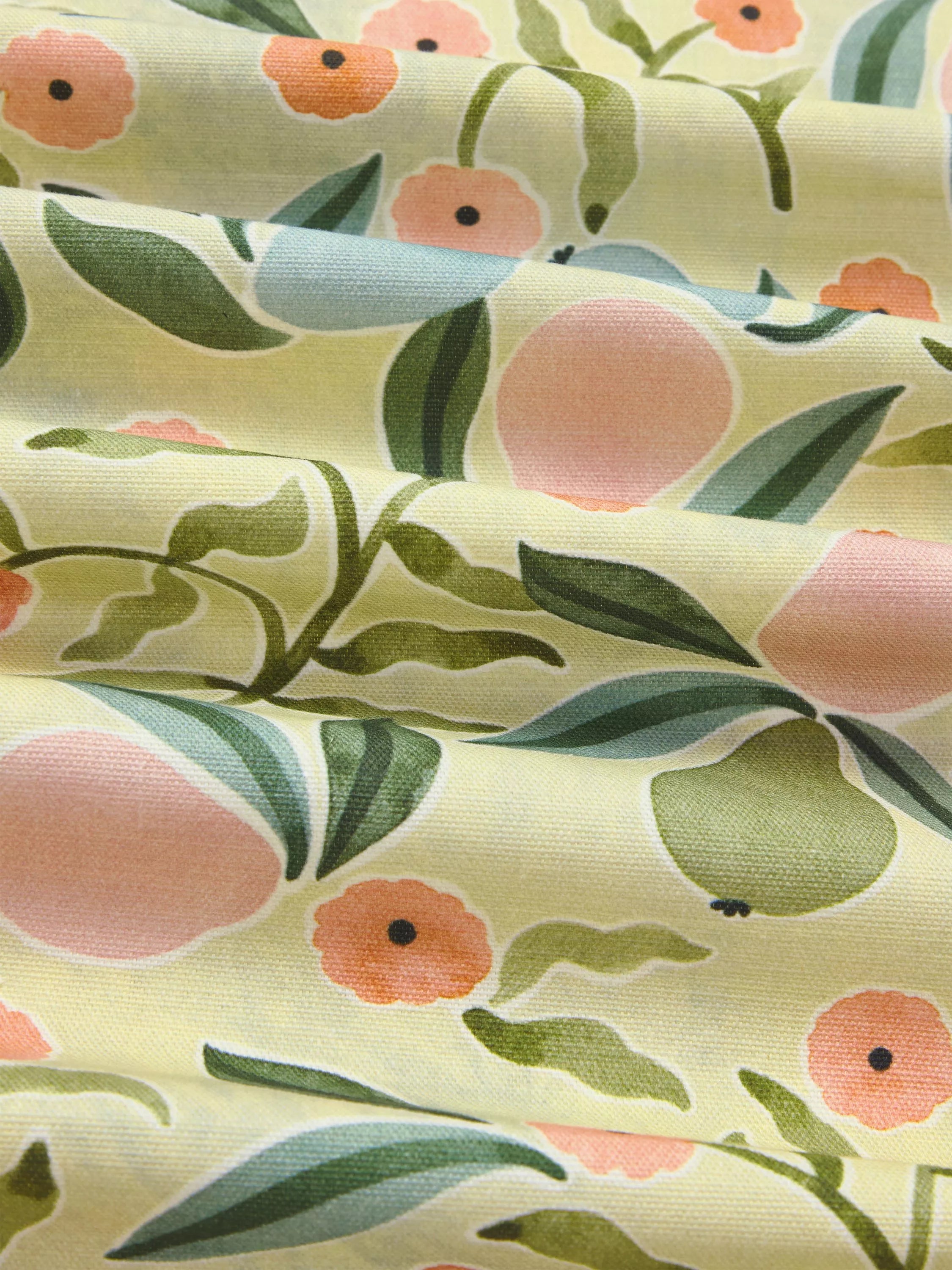 John Lewis pear oilcloth tablecloth fabric multi 130cm, imported from the UK