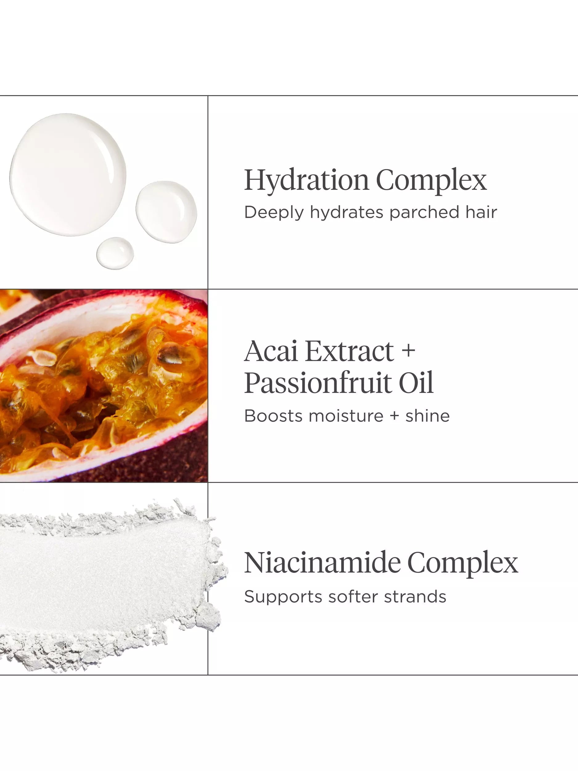 Briogeo hair mask acai and passionfruit 236ml, imported from the UK