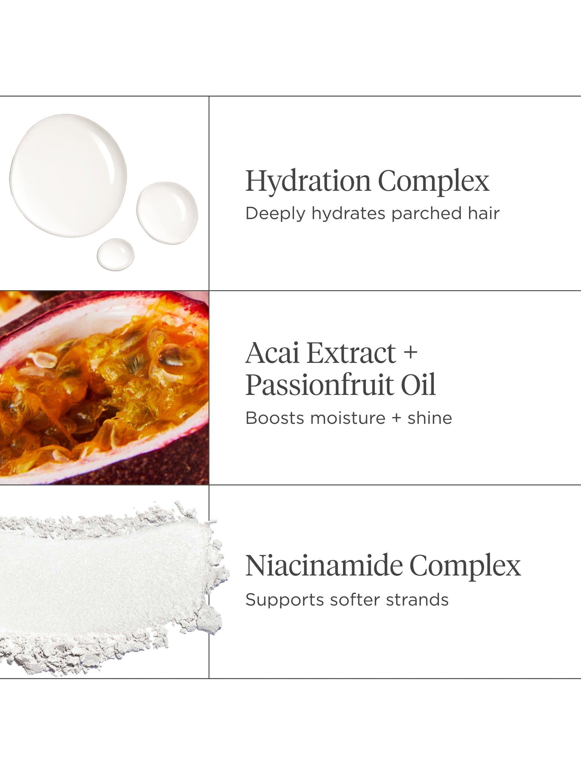 Briogeo hair mask acai and passionfruit 236ml, imported from the UK
