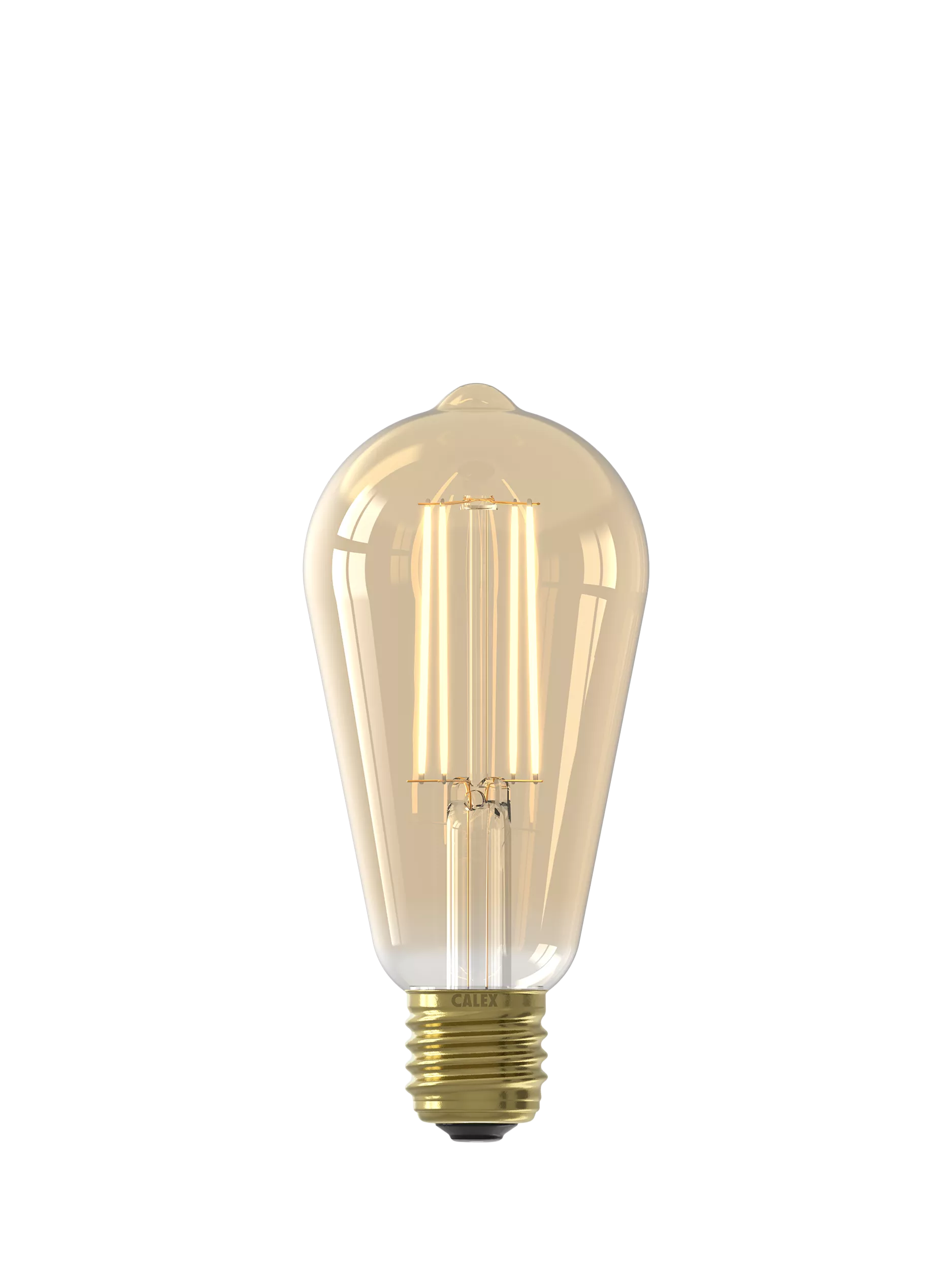 Calex decorative filament LED bulb gold tint E27, imported from the UK