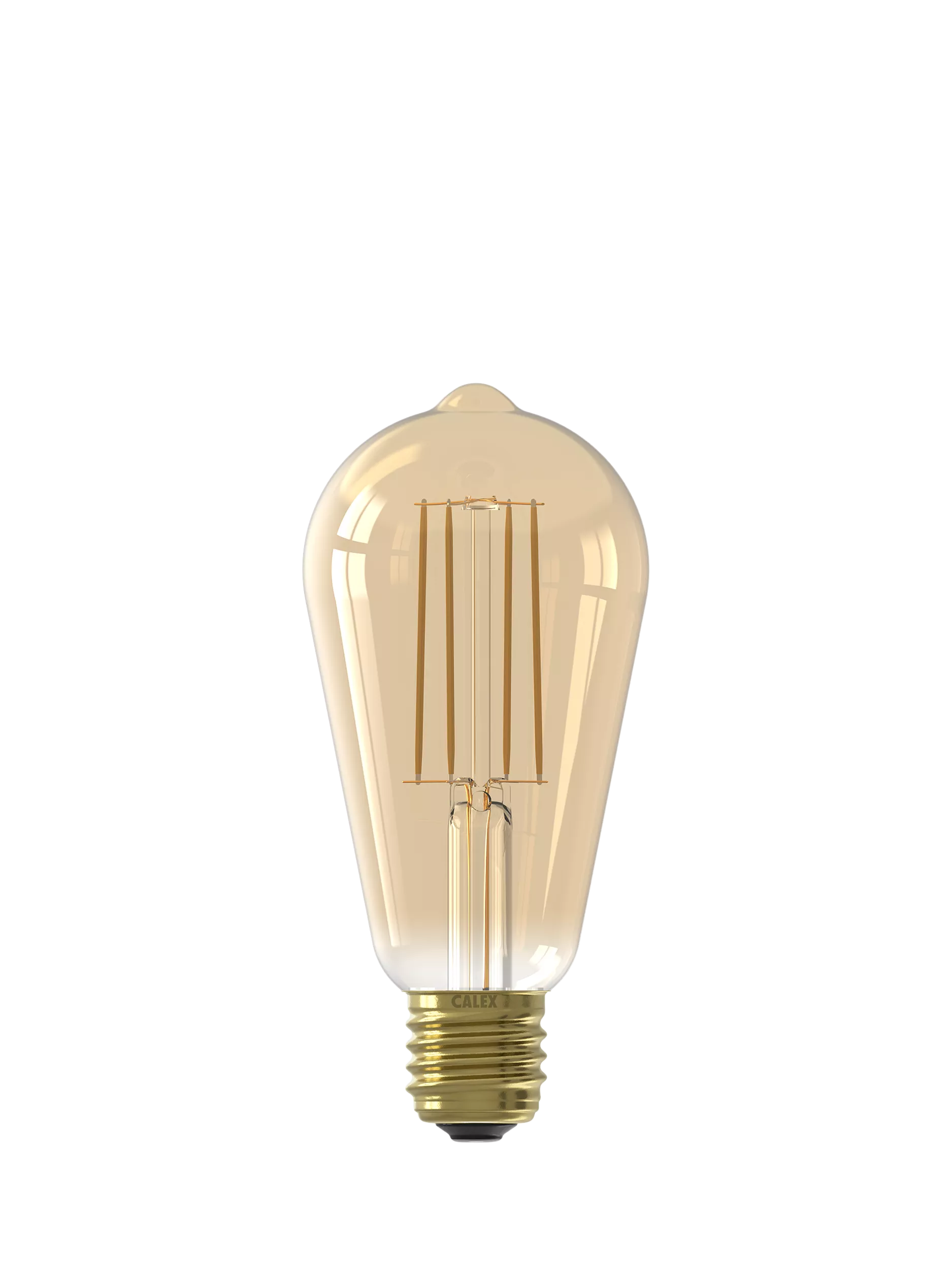 Calex decorative filament LED bulb gold tint E27, imported from the UK