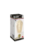 Calex 3.8W LED curly filament bulb E27 gold - British product