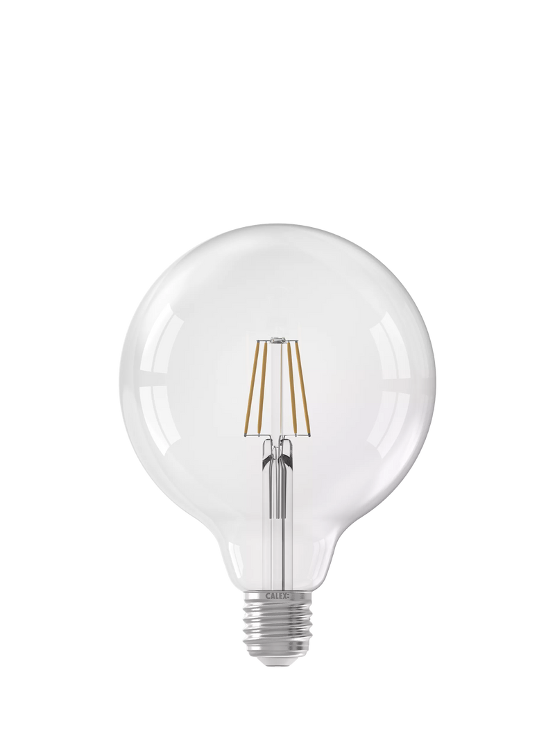Calex G125 Globe 5W LED dimmable light bulb E27 (British brand)