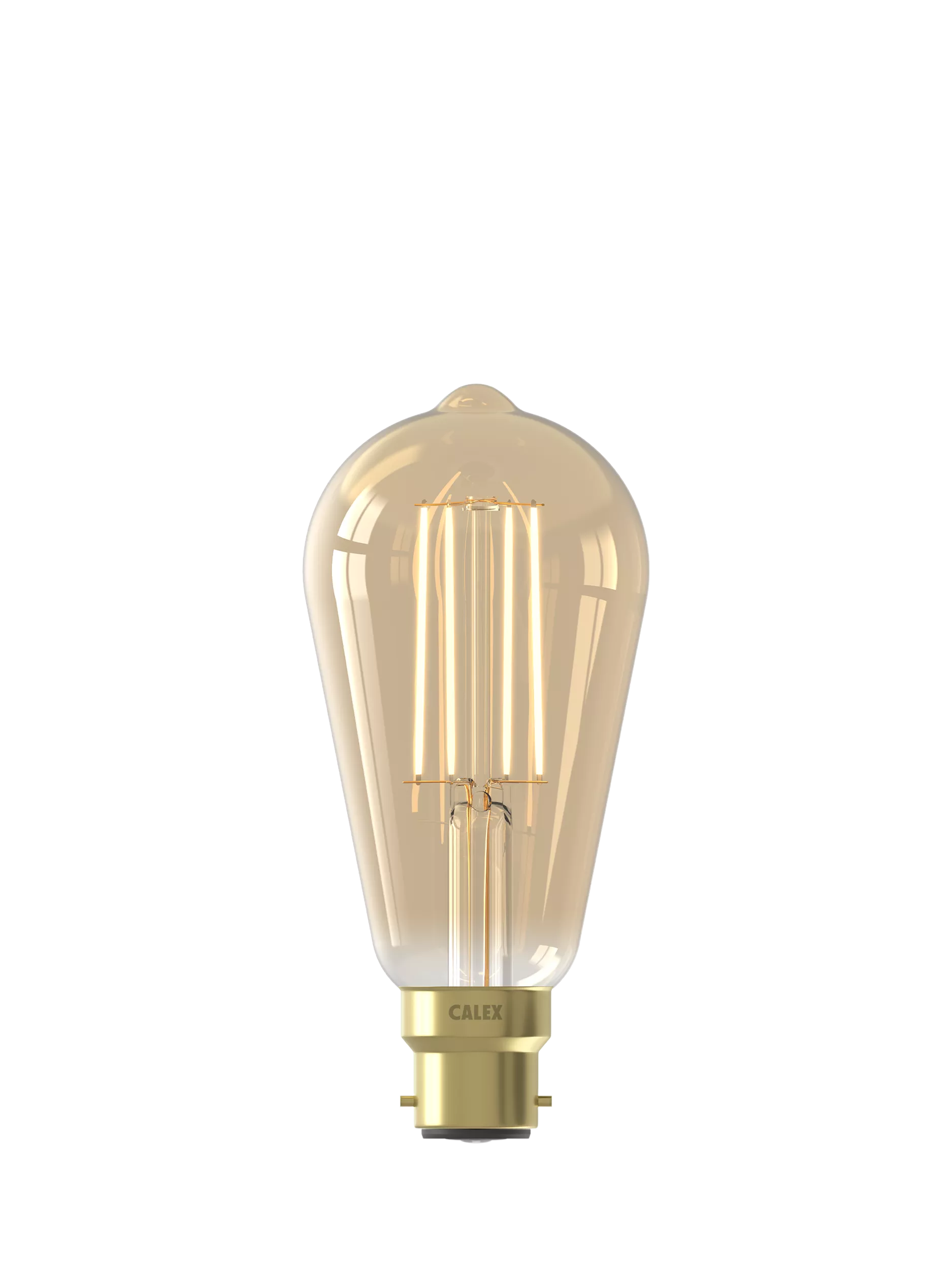 Calex decorative filament LED bulb rustic gold 3.5W, imported from the UK