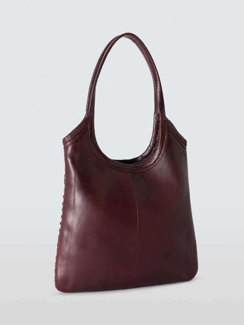 John Lewis woven leather shoulder bag tote - British product