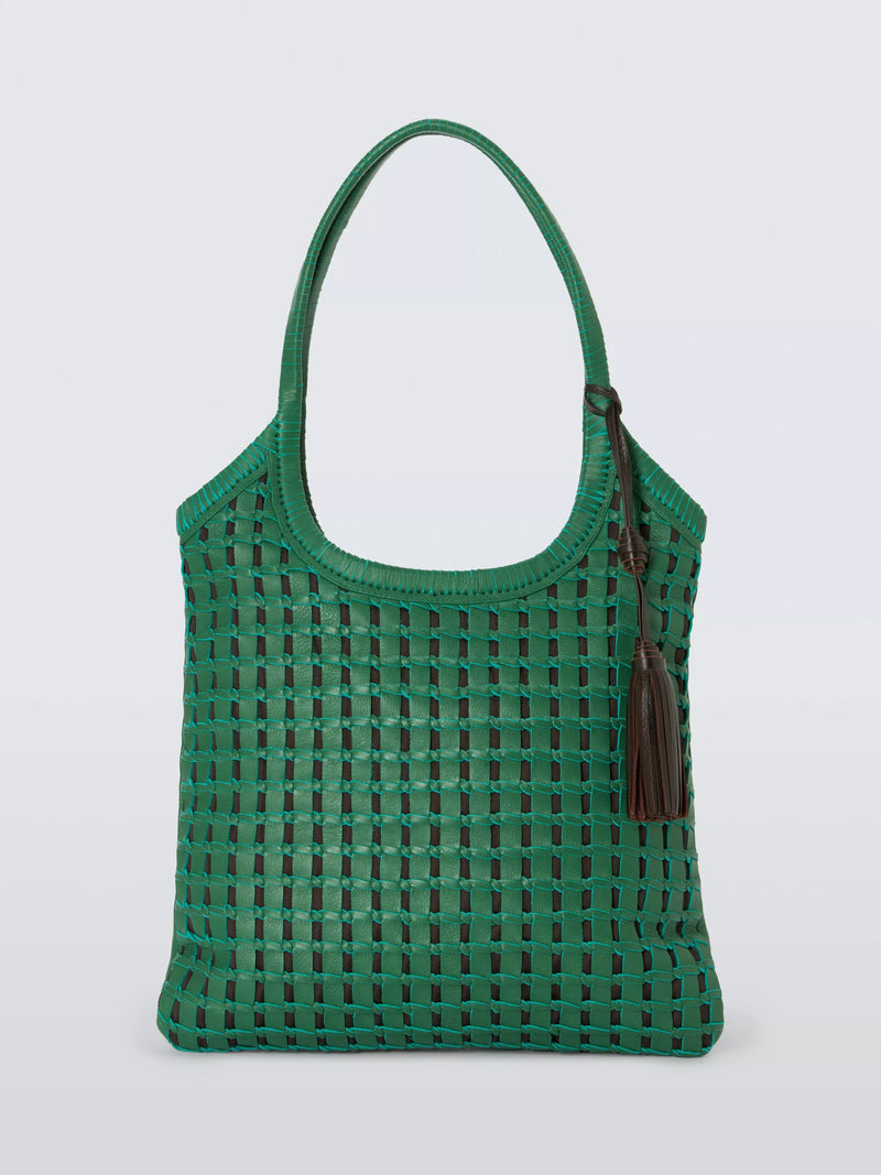 John Lewis Woven Leather Shoulder Bag