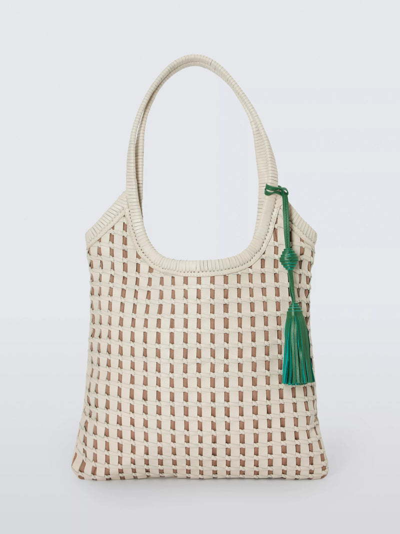 John Lewis Woven Leather Shoulder Bag