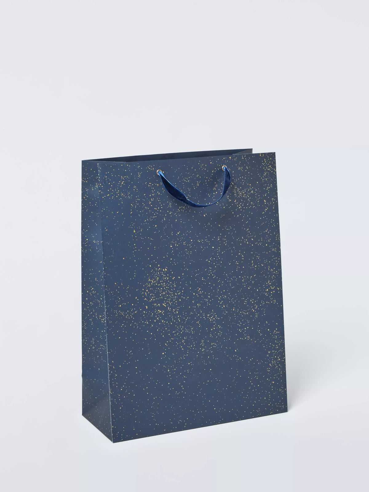 John Lewis blue foil fleck gift bag (British brand)