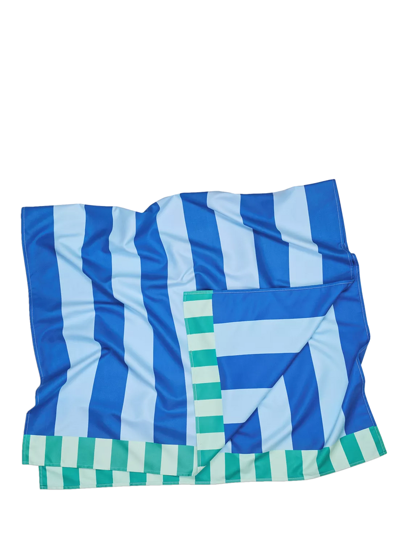 Dock & Bay beach towel Blue Sky Stripe 160x90cm (British brand)