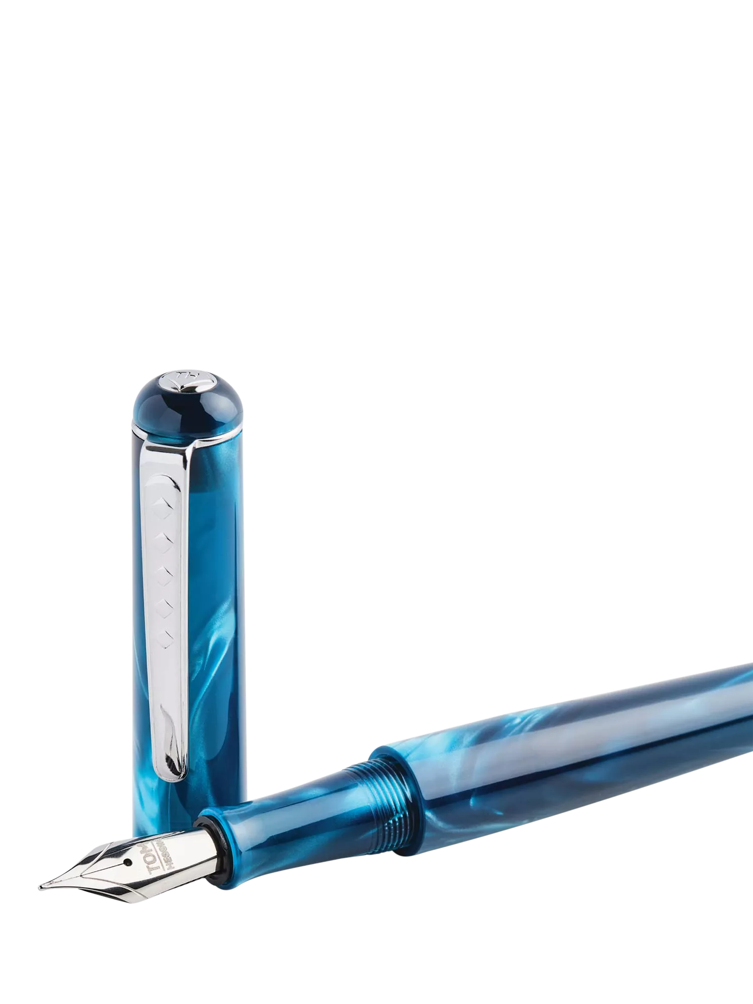 Tom Hessin fountain pen Thames Blue - British product