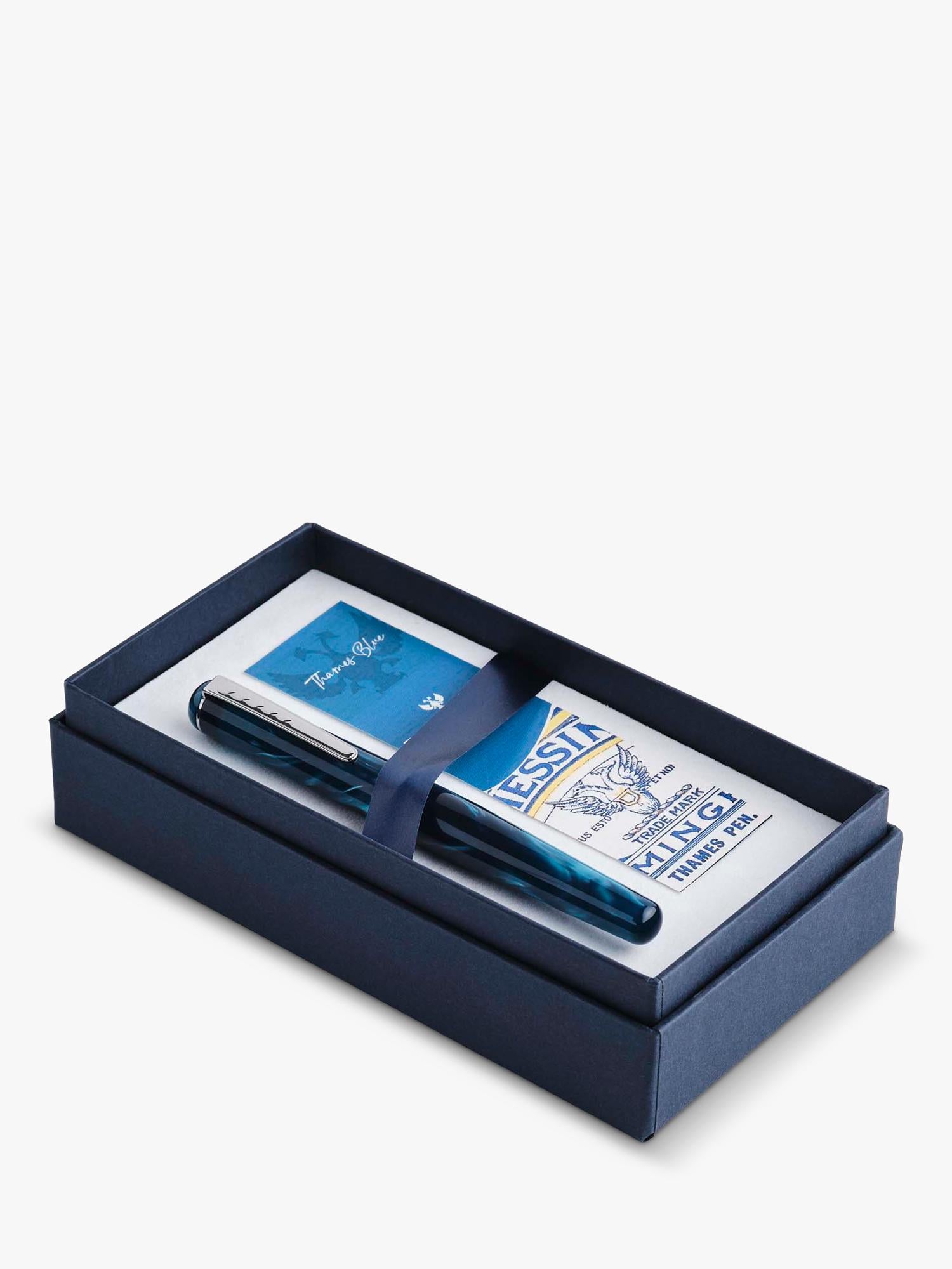 Tom Hessin fountain pen Thames Blue - British product