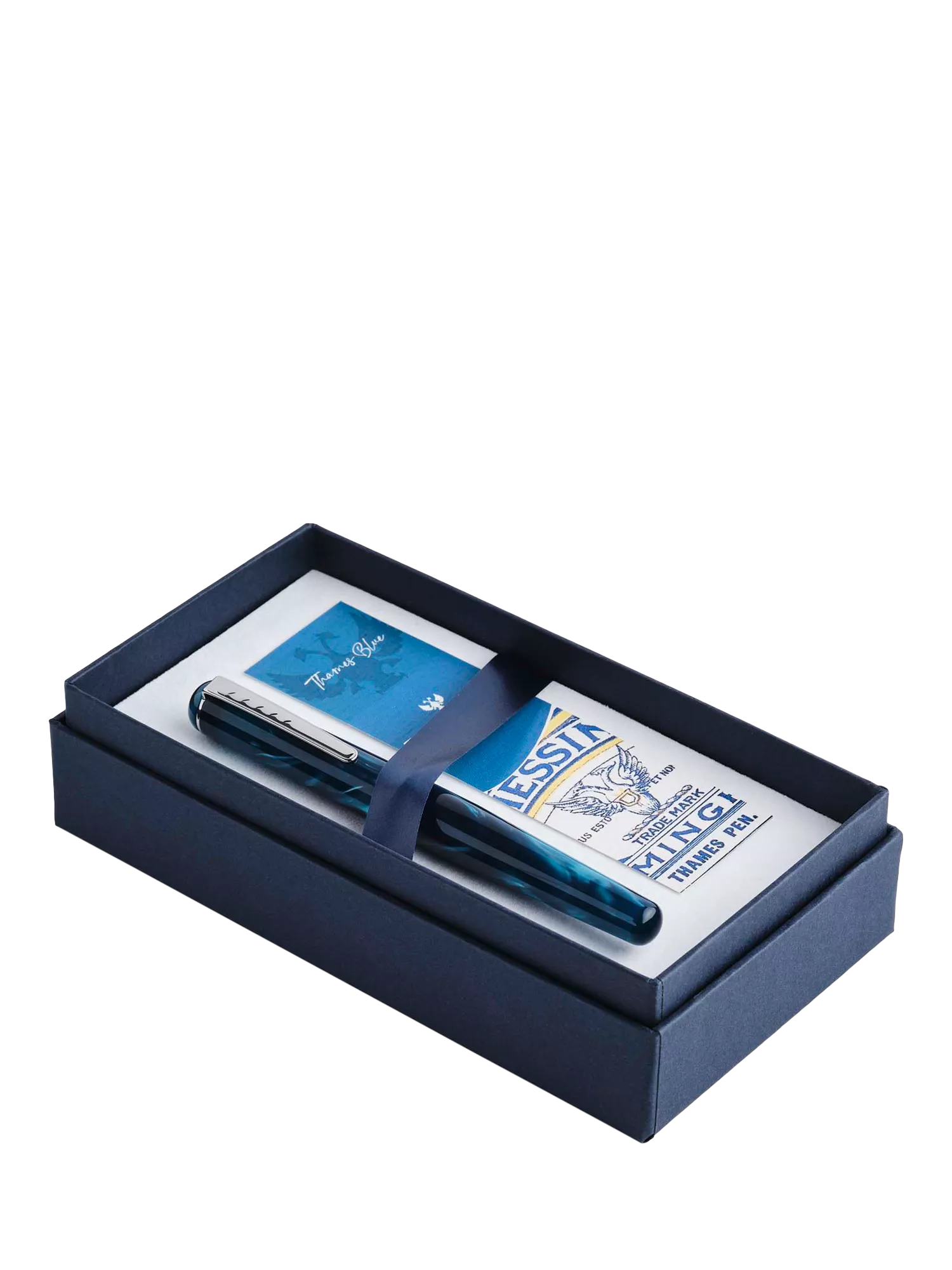 Tom Hessin fountain pen Thames Blue - British product