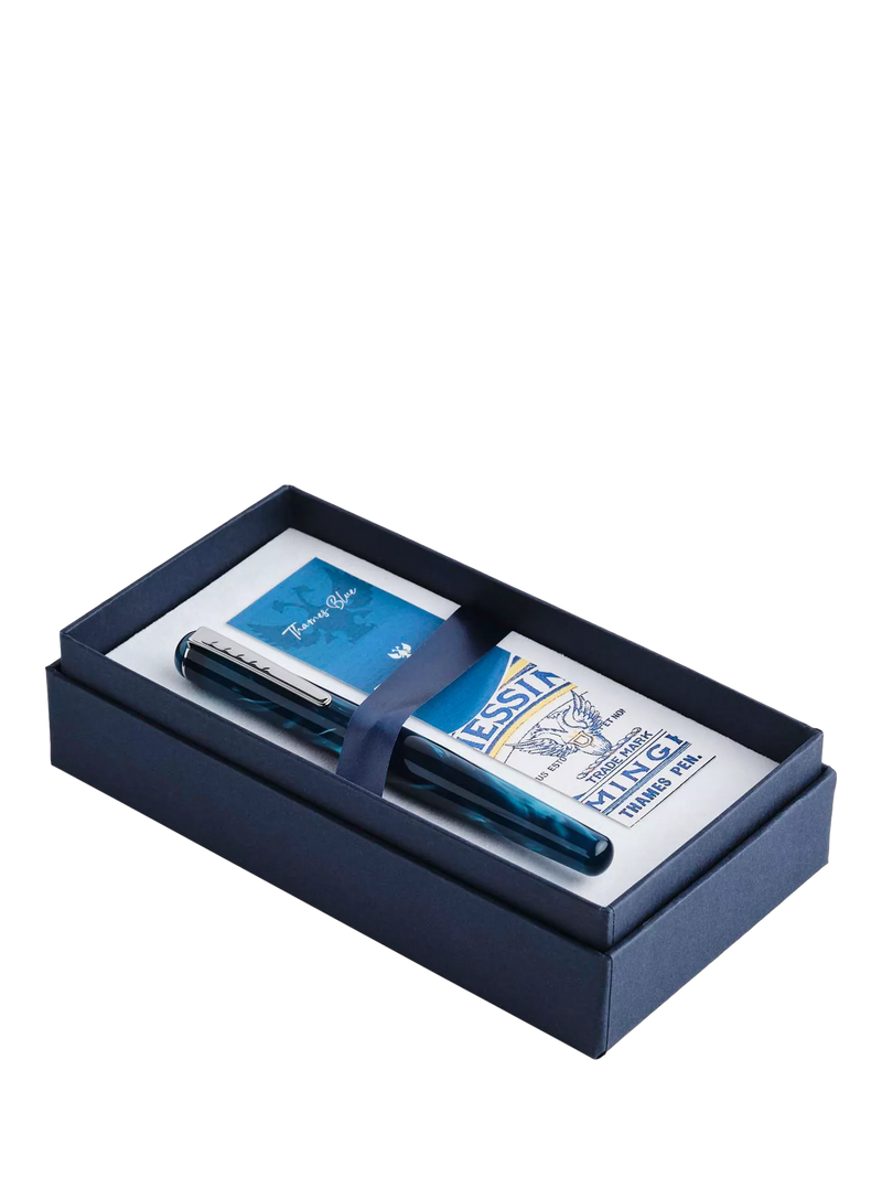 Tom Hessin fountain pen Thames Blue - British product