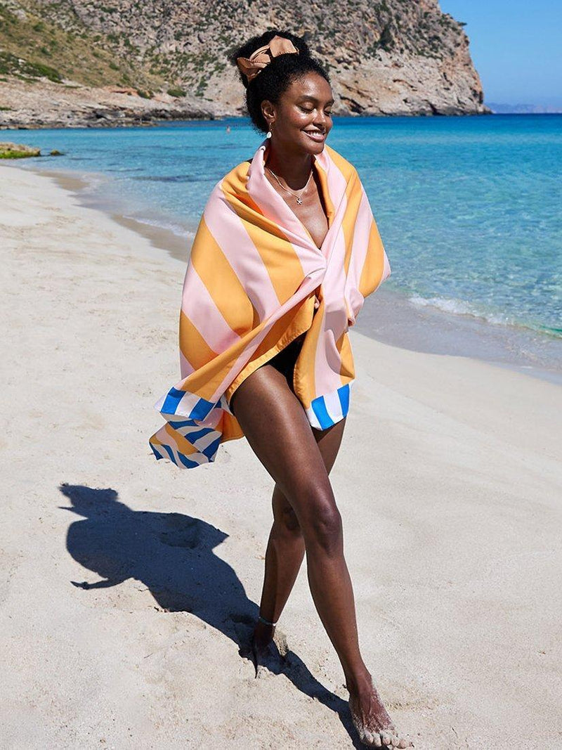 Dock & Bay Mellow Yellow beach towel 160x90cm, UK version