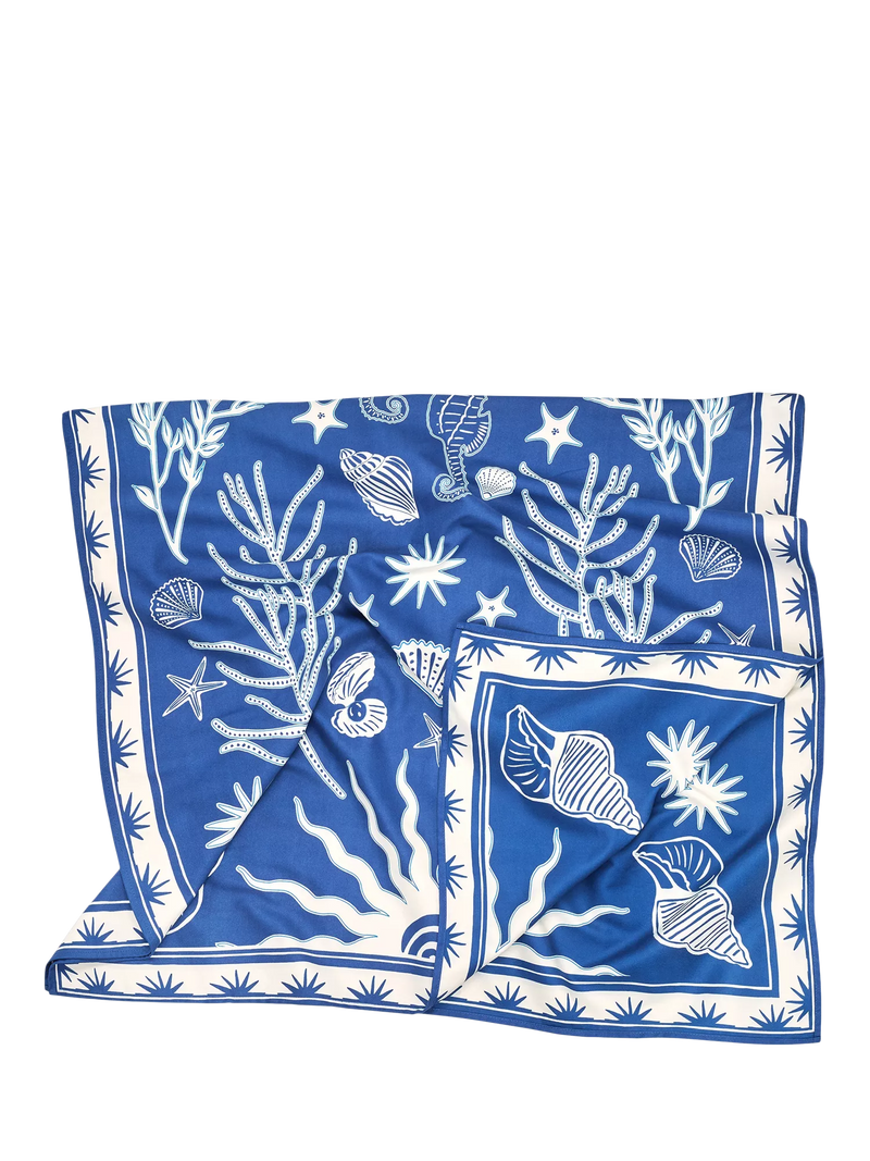 Dock & Bay Ocean Treasure beach towel blue - British product