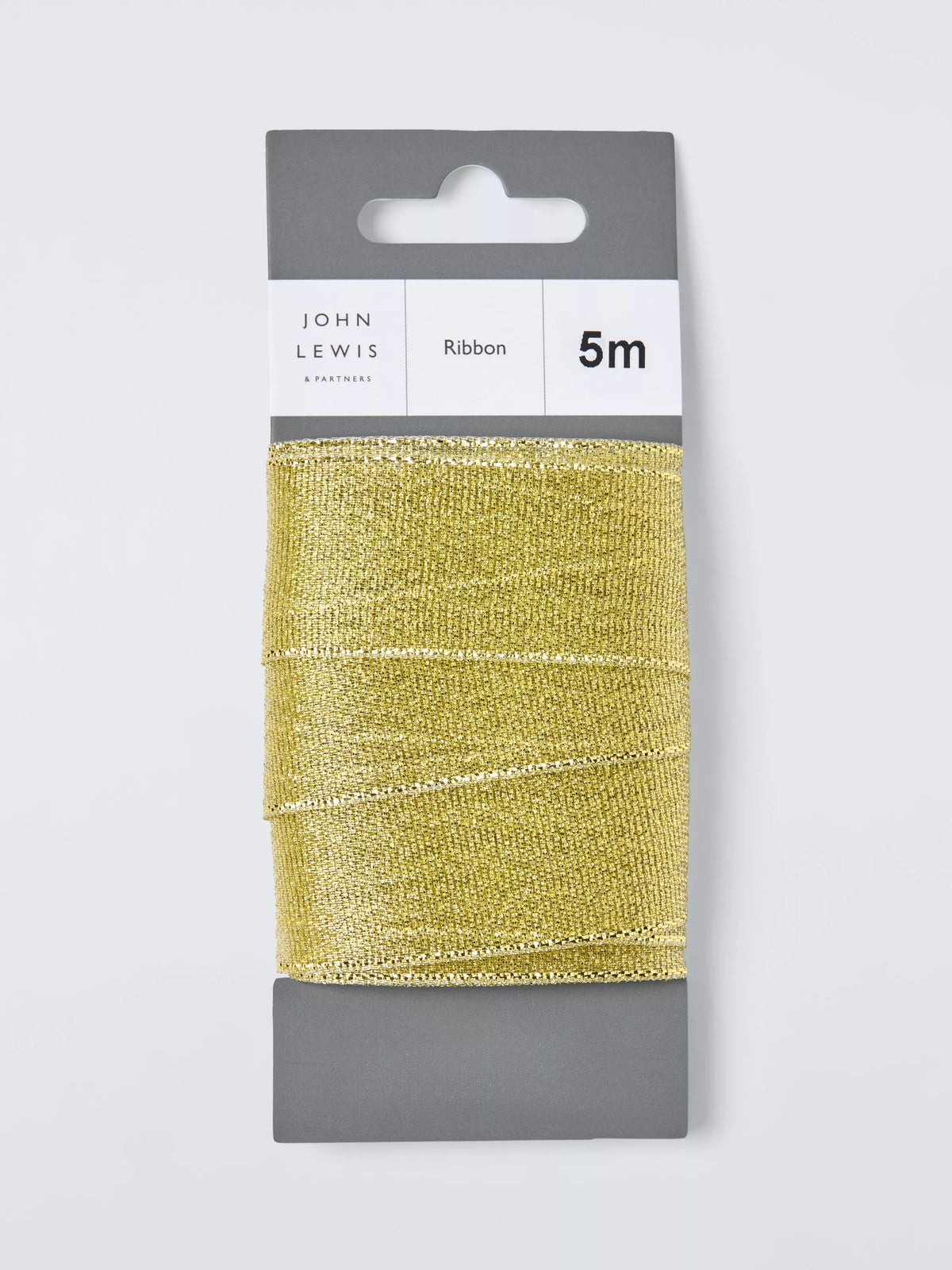 John Lewis gold sparkle gift ribbon 5m - British product