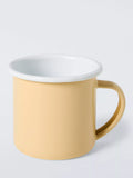 John Lewis Enamel Mug, 395ml, Yellow