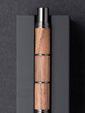 Tom Hessin Revolution Ballpoint Pen Rustic walnut wood gunmetal, imported from the UK