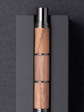 Tom Hessin Revolution Ballpoint Pen Rustic walnut wood gunmetal, imported from the UK