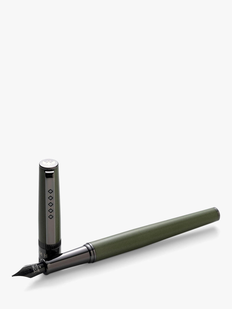Tom Hessin Rebel fountain pen Garrison Green Medium nib - British product