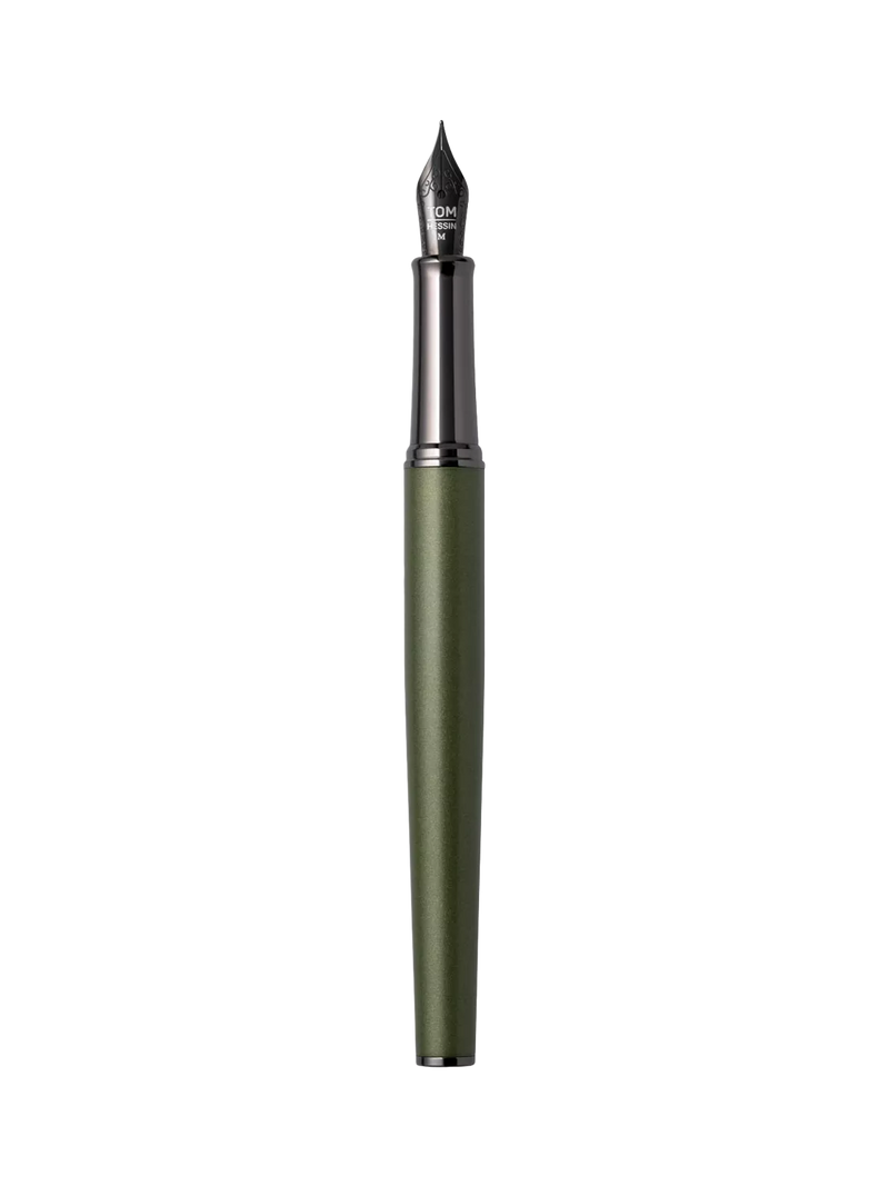 Tom Hessin Rebel fountain pen Garrison Green Medium nib - British product