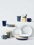 John Lewis enamel side plates 19cm multi - British product