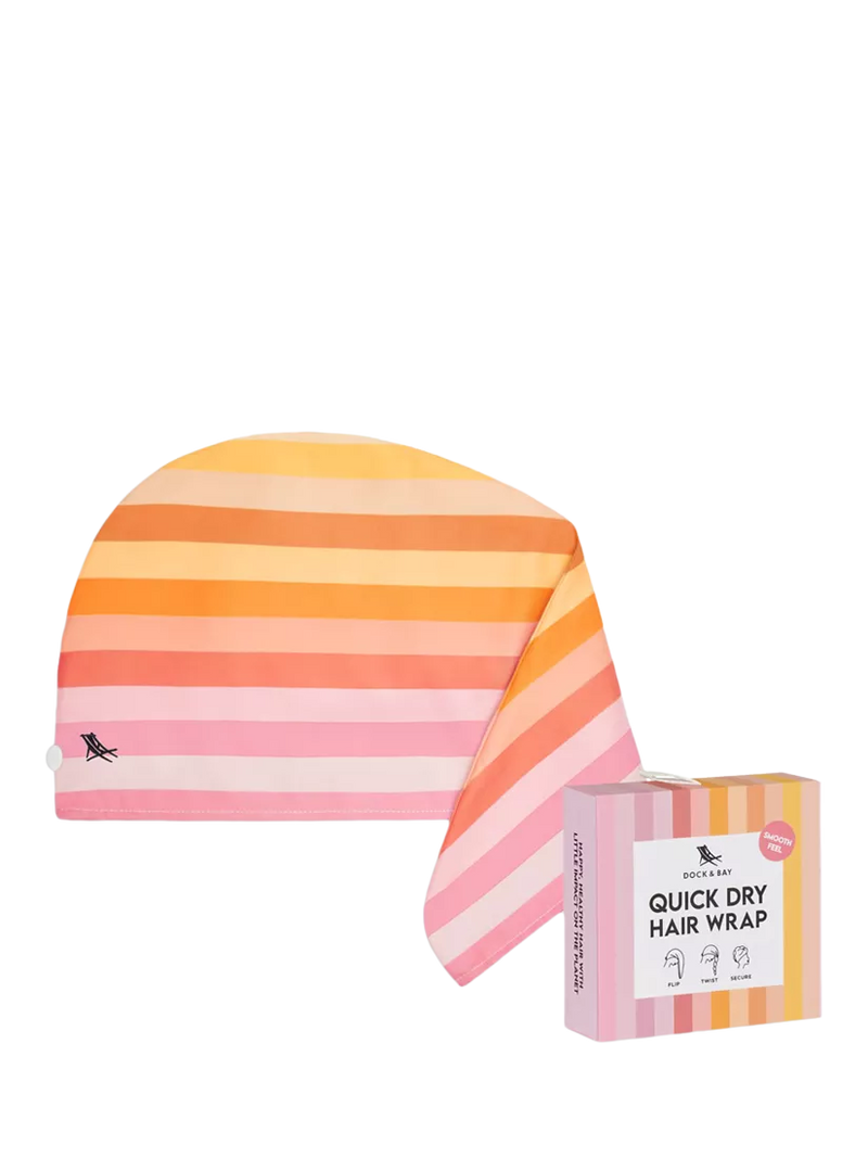 Dock & Bay Miami Sorbet hair wrap multi pink, UK version