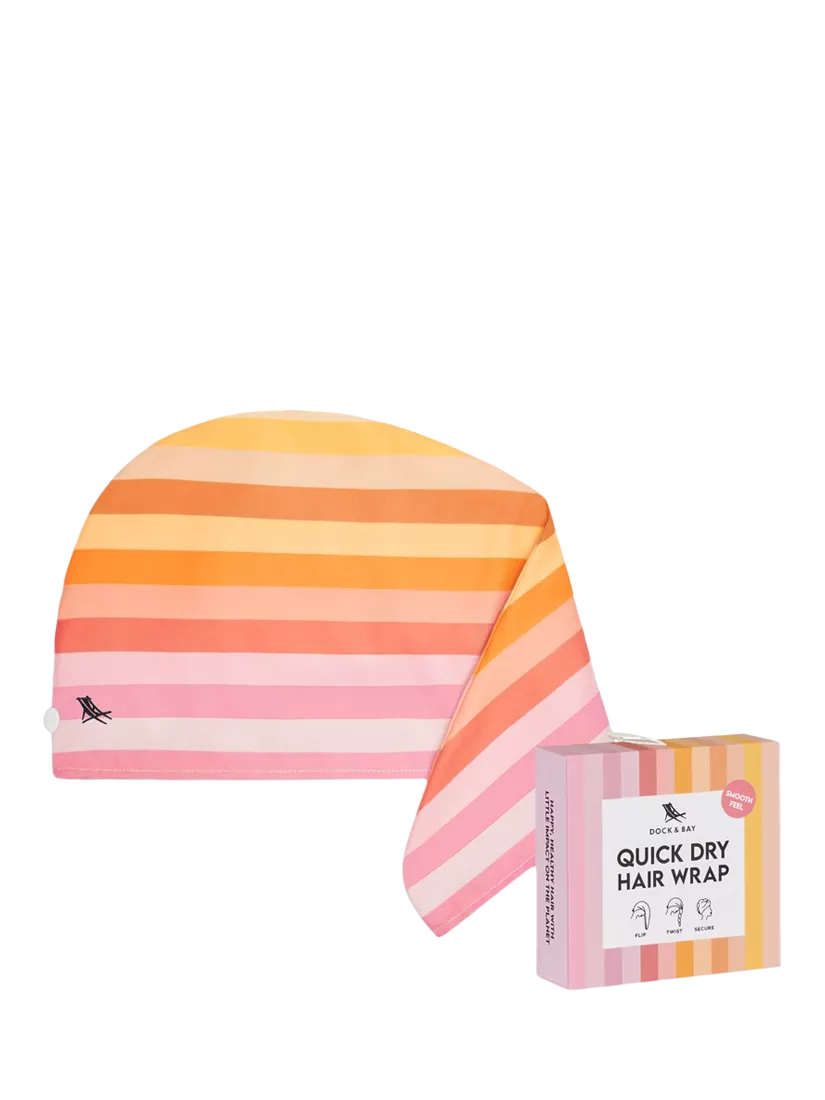Dock & Bay Miami Sorbet hair wrap multi pink, UK version