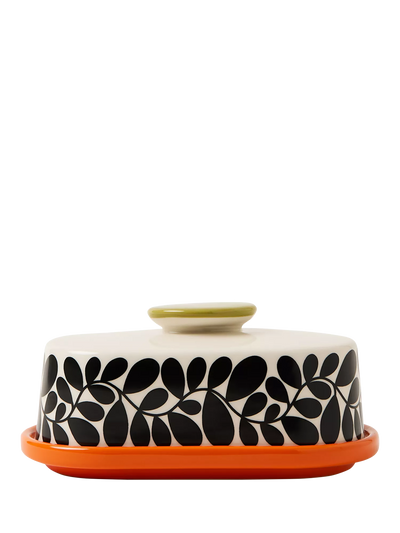 John Lewis Orla Kiely Sycamore Stripe Stoneware Butter Dish, Multi- Buy online at McGrocer